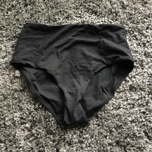 Black high waisted swimsuit bottoms